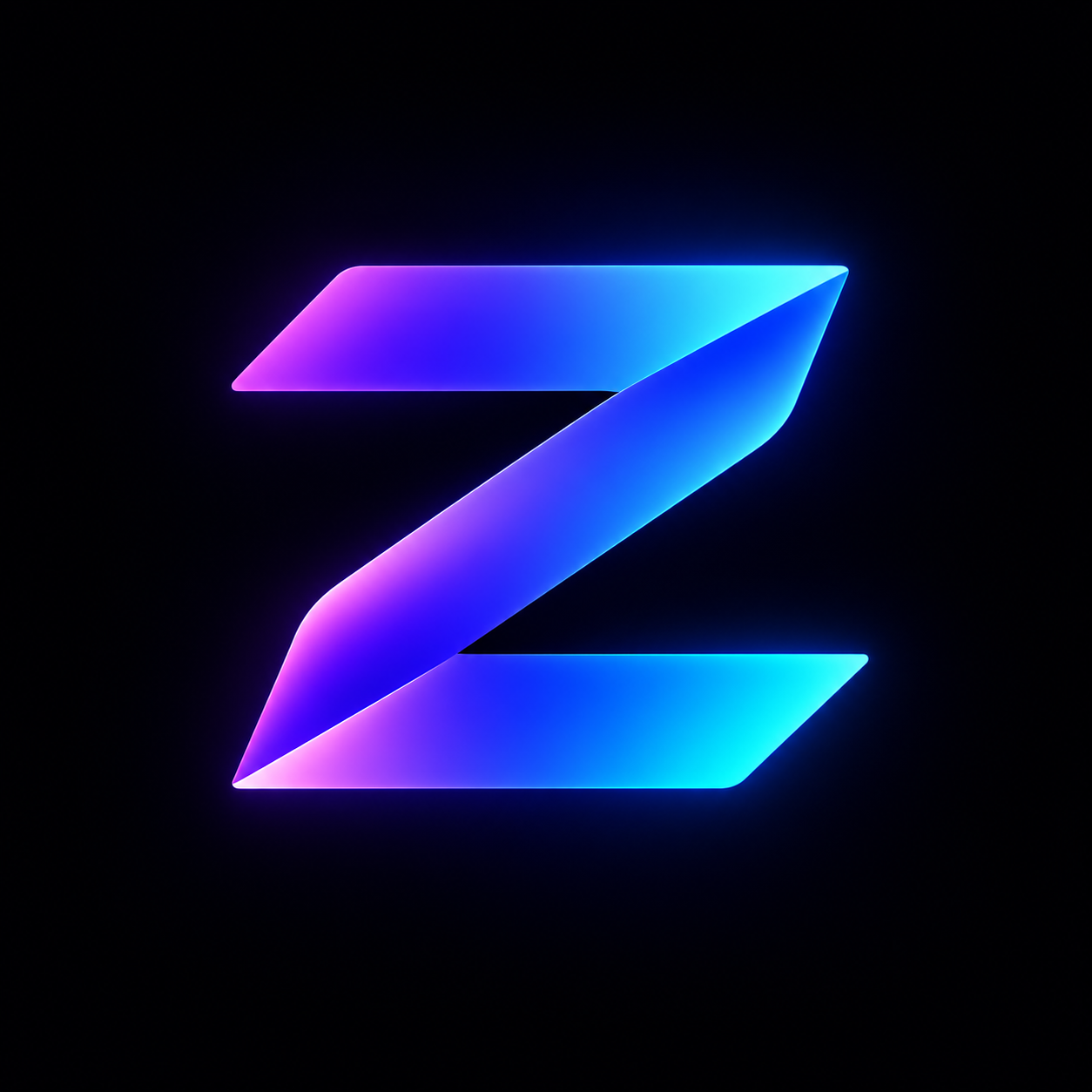 ZYVO CHAT logo — a glowing gradient letter Z